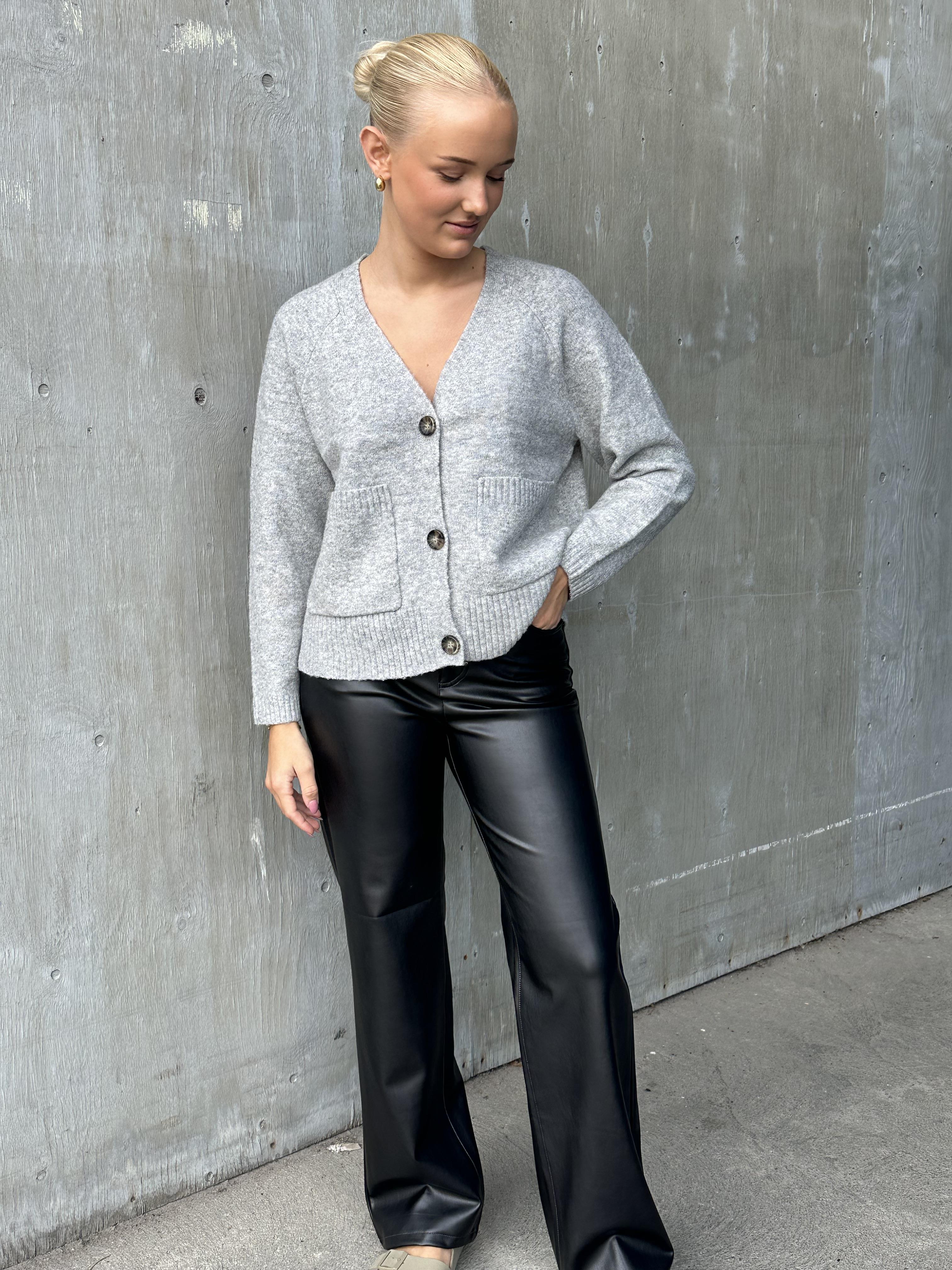 VMBOOM Cardigan - Light Grey Melange